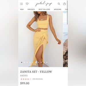 Petal & Pup Zanita Set - Yellow